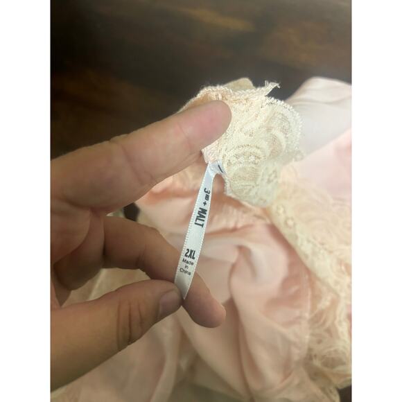 3rd Malt Pink Lace Kimono Blouse Top Size Medium NEW WITH TAGS - Picture 4 of 4